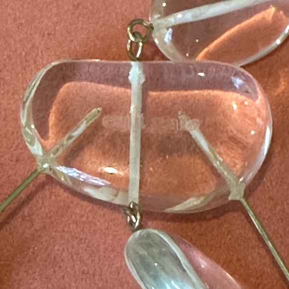 ICONIC Cult Gaia SLOANE ROCK clear dangle earrings *NEVER WORN* - Picture 7 of 7